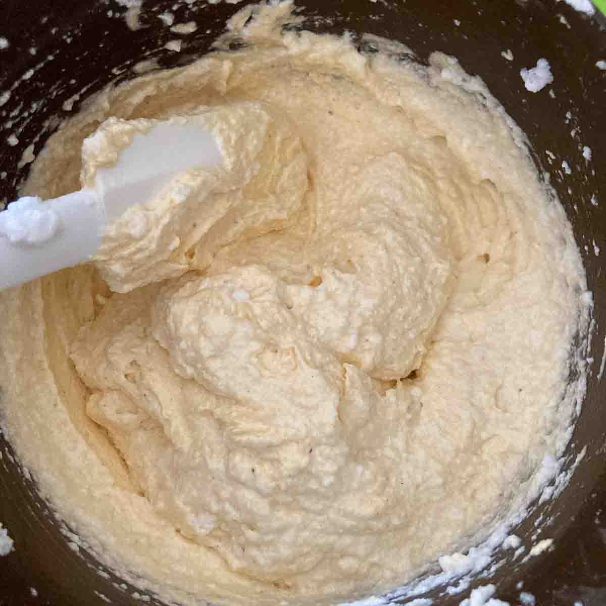 Finished sponge batter.