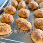 Sweet wholemeal Yeast buns with grated pumpkin